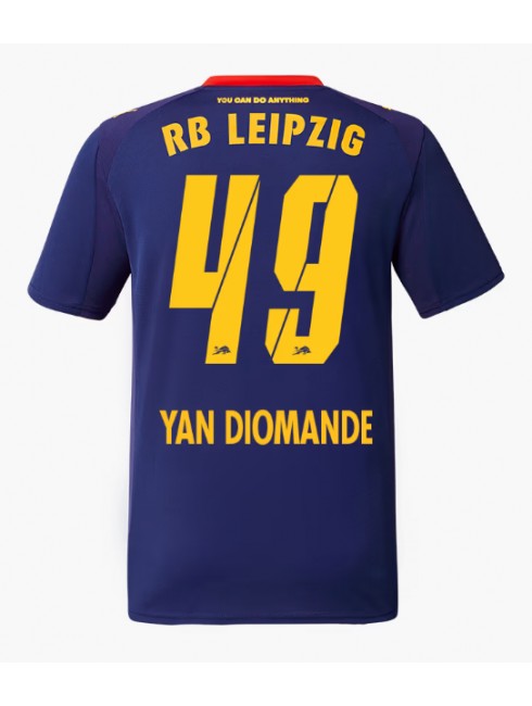 RB Leipzig Yan Diomande #49 Replika Borta Kläder 2025-26 Kortärmad RB Leipzig Yan Diomande #49 Replika Borta Kläder 2025-26 Kortärmad